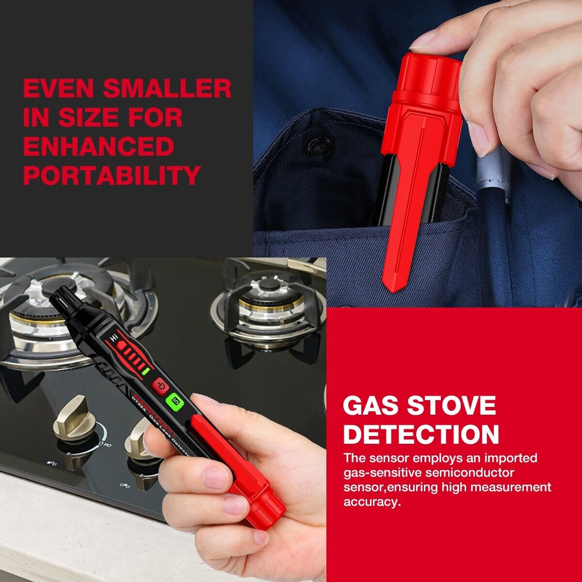 Gas Leak Detector Portable HABOTEST HT59A - Image 2