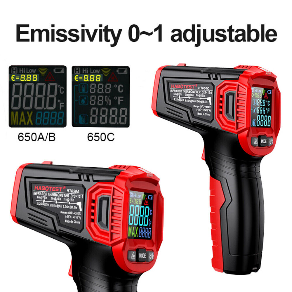 Thermometer Infrared Non-Contact Laser HABOTEST HT650 - Image 2