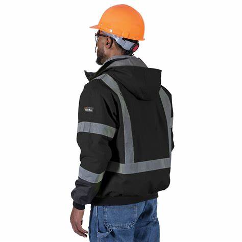 Jaket Bomber Keselamatan Berpemanas Kedap Air Pioneer Safety V1210170U-L - Image 2