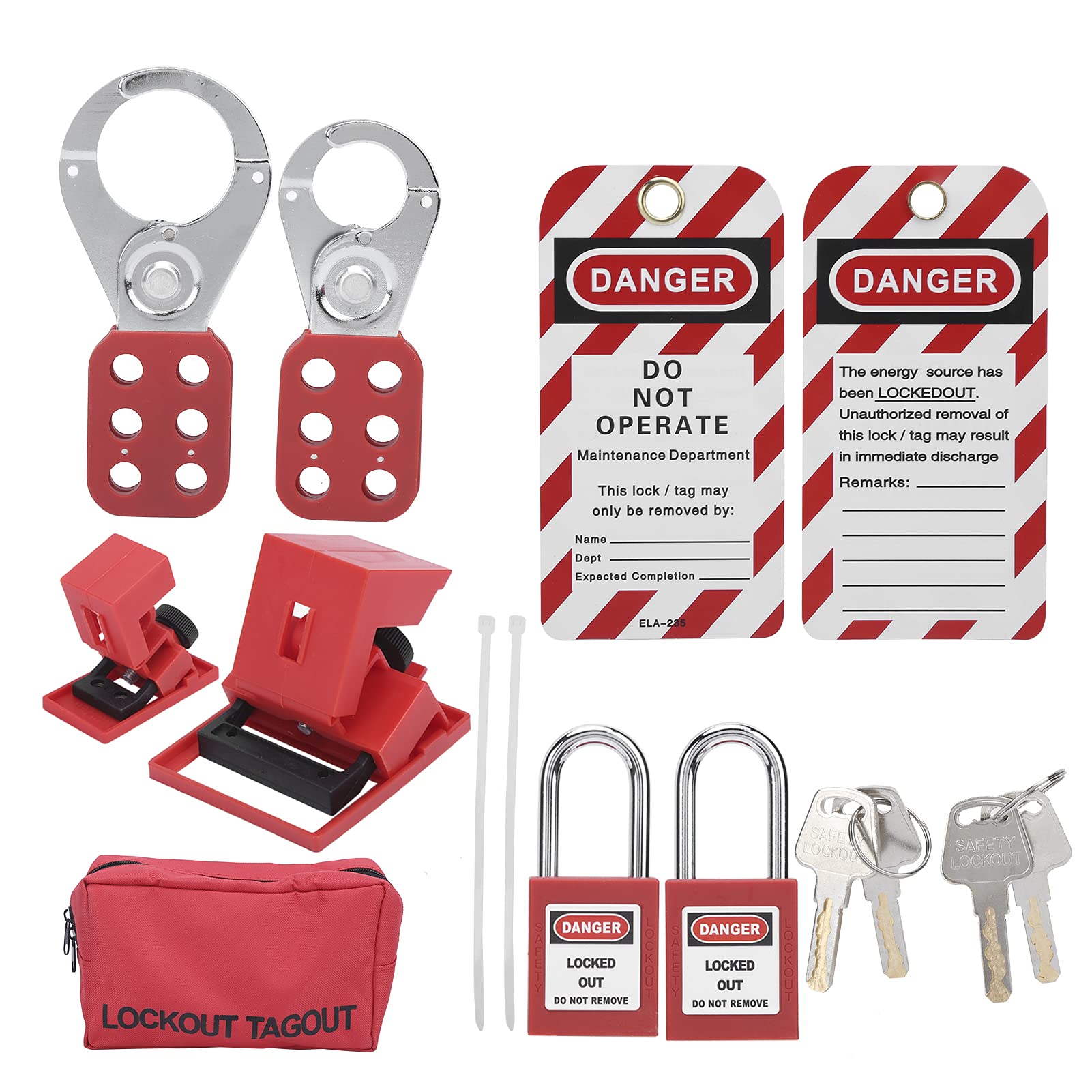 Lockout Tagout Kit/Safety Lockout Kit/Heavy Duty Lockout Toolbox Alat pengaman - Image 7