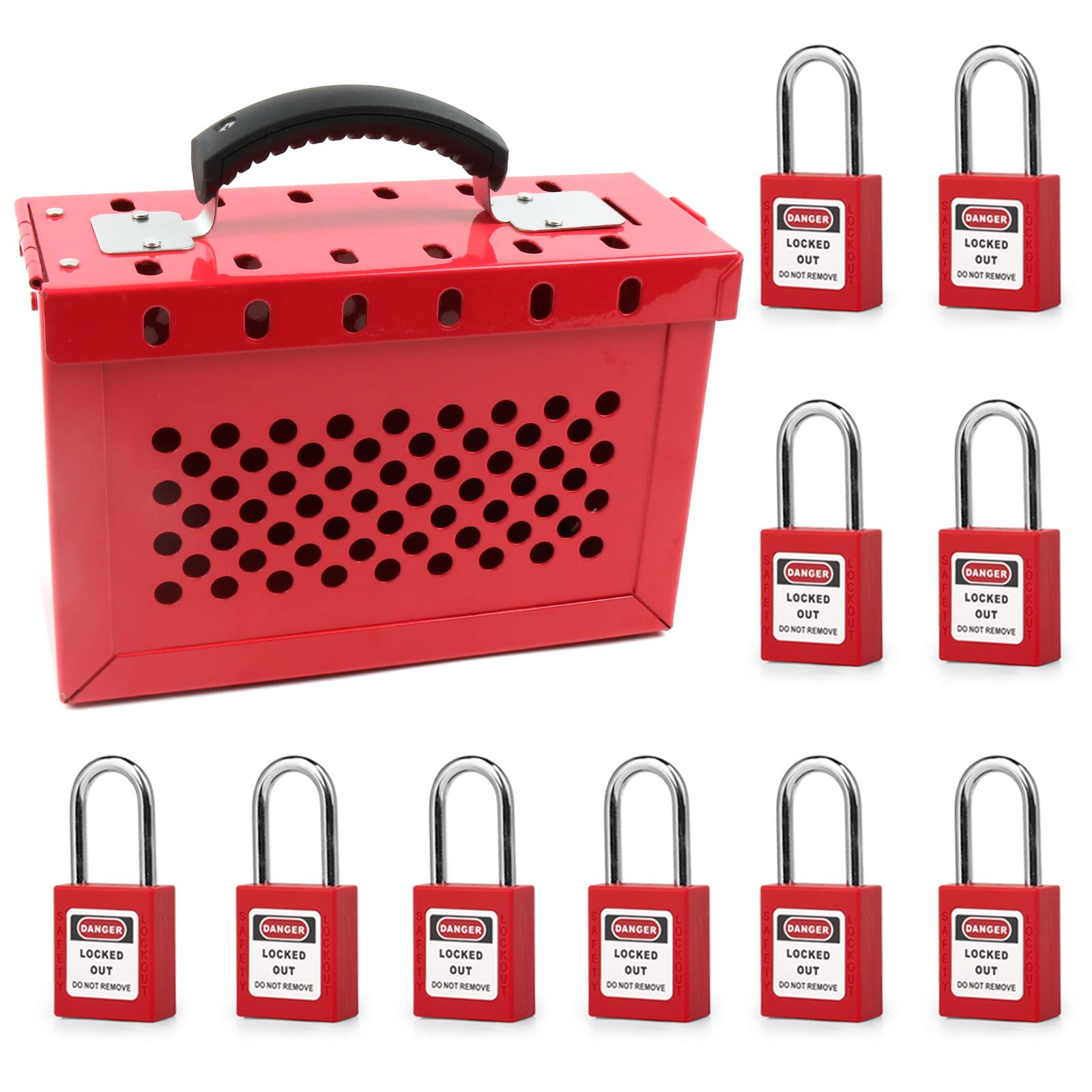 Lockout Tagout Kit/Safety Lockout Kit/Heavy Duty Lockout Toolbox Alat pengaman - Image 4