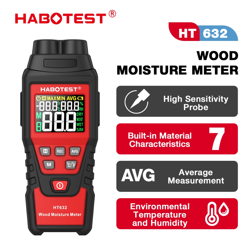 Moisture Meter HABOTEST HT632 - Image 6