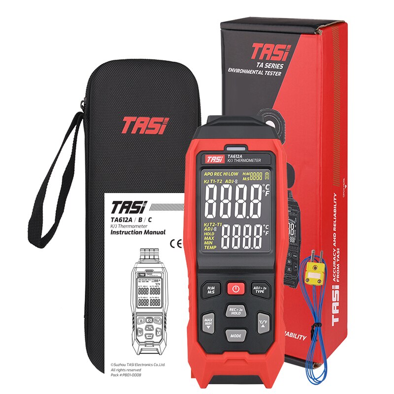 TASI Thermocouple 4-Channel Data Logger TA612C 177x70x35mm - Image 4