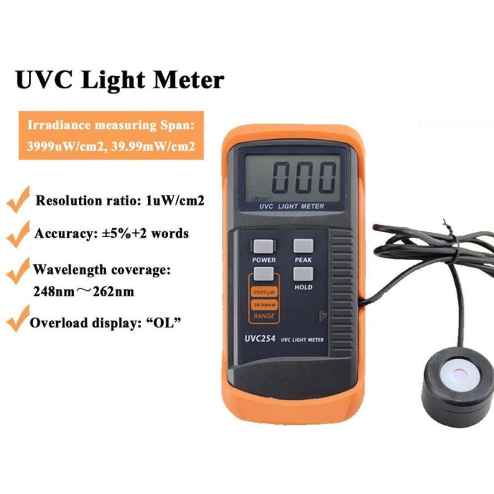 UVC Light Meter UVC254
