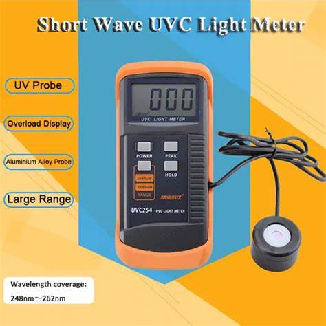 UVC Light Meter UVC254 UV meter measurement of UV radiation intensity Radiometer - Image 3