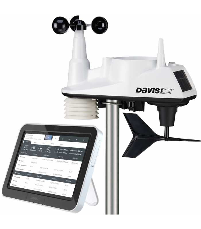 WIRELESS WEATHER STATION / AWS DAVIS VANTAGE VUE 6242 LAYAR SENTUH