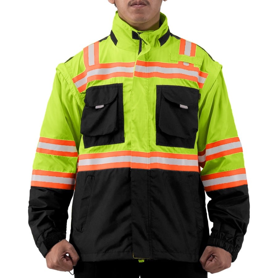 WEBBER GREEN - Jaket kerja safety Hi-Visilbility ENGINEER WORKWEAR - Image 8