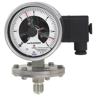 WIKA Pressure Gauge Diaphragm D4" 0-6 kg/cm2/psi,drat 1/2" NPT Full ss - Image 2