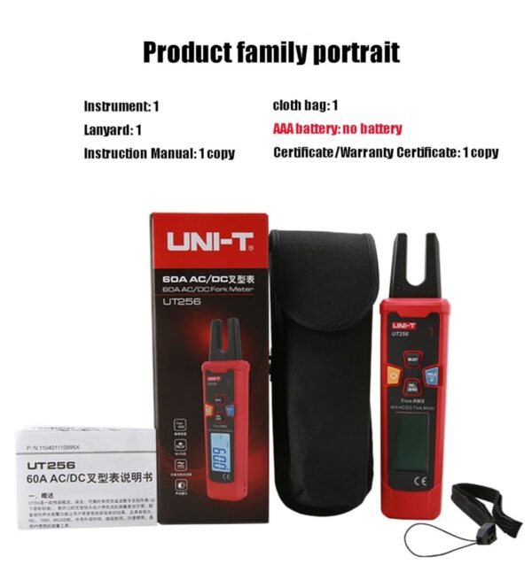UNI-T UT256A Multimeter Clamp Meter - Image 4