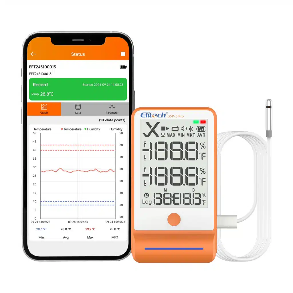 Elitech GSP-6Pro Temperature Humidity Data Logger Bluetooth - Image 4