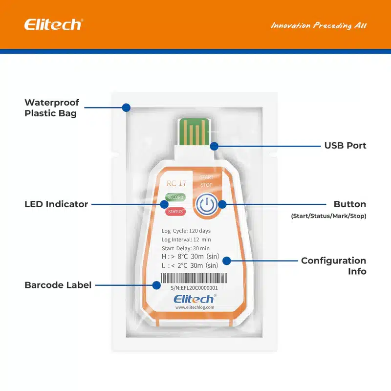 Elitech RC-17 USB Data Logger