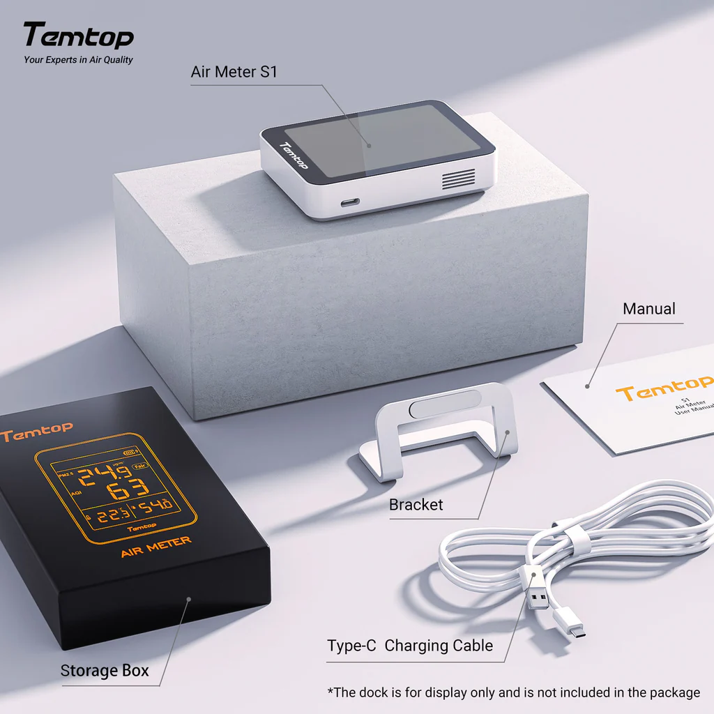 Temtop S1 Indoor Air Quality Meter - Image 3