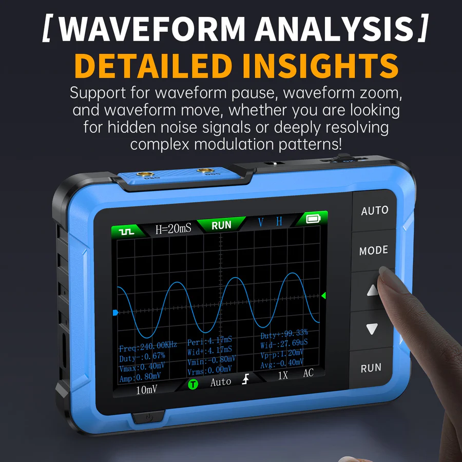 FNIRSI DSO-510 Mini Handheld Digital Oscilloscope 10MHz