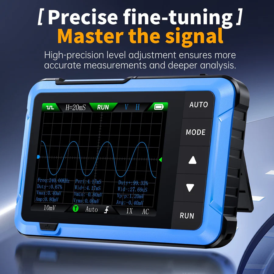 FNIRSI DSO-510 Mini Handheld Digital Oscilloscope 10MHz - Image 3
