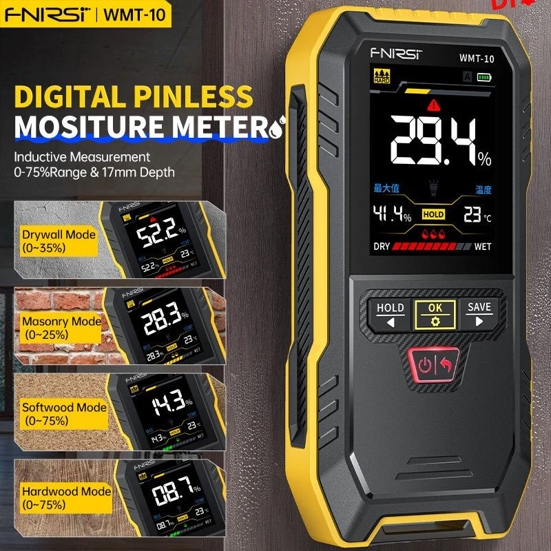FNIRSI WMT-10 Wood Moisture Meter - Image 3