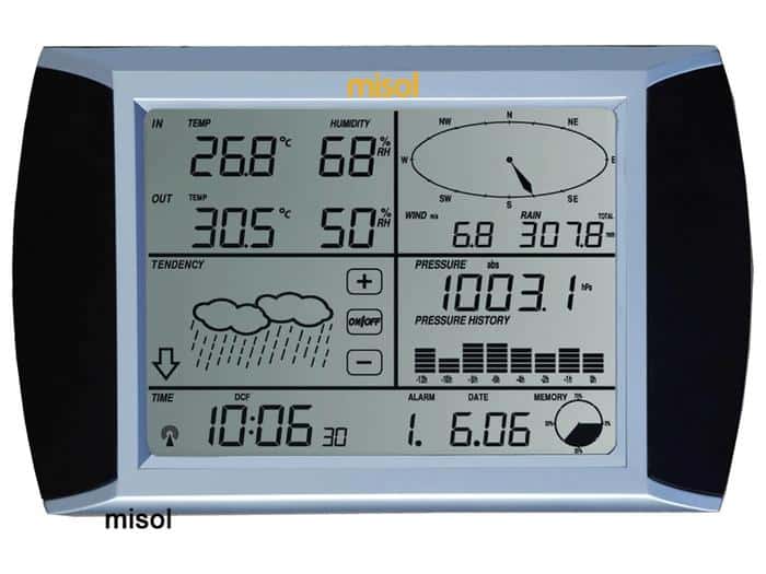 MISOL WS1080 Weather Station Touch Panel Viewer Console - Image 2