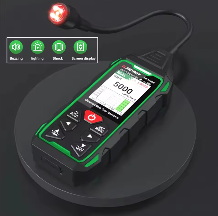 SNDWAY SW-733GT 2 in 1 Combustible Gas Detector & Air Pressure Detector - Image 2