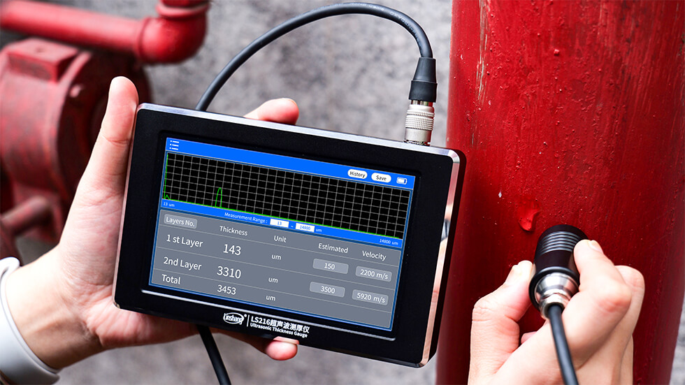 Linshang LS216 Multilayer Ultrasonic Thickness Meter - Image 2