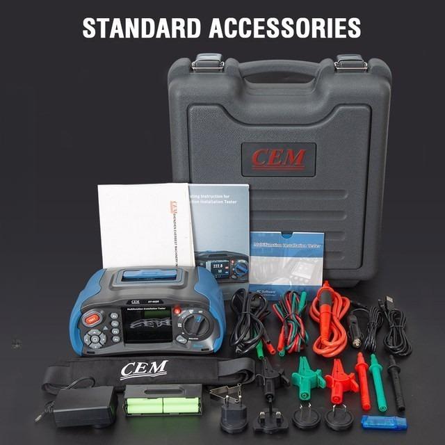 CEM DT6650 Fast High Current Loop Test Multifunction Insulation Resistance Tester - Image 2