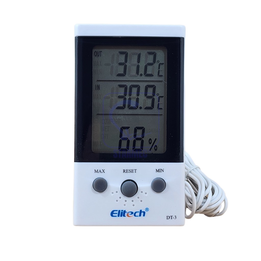 Elitech DT-3 Digital Thermometer Hygrometer