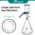 Joanlab 2L vacuum filtration apparatus vacum lab glass