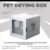 Pet drying box uv sterilisasi dryer